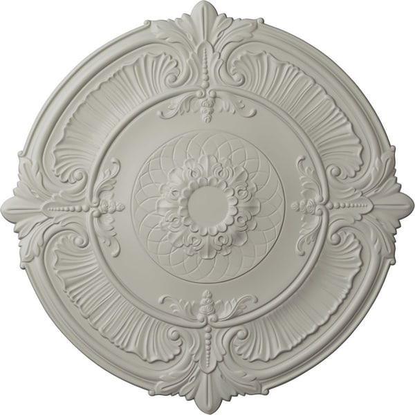Ekena Millwork Attica Ceiling Medallion (Fits Canopies up to 3 3/4"), Hnd-Painted Pot of Cream, 39 1/2"OD x 2 1/2"P CM39ATPCF - main